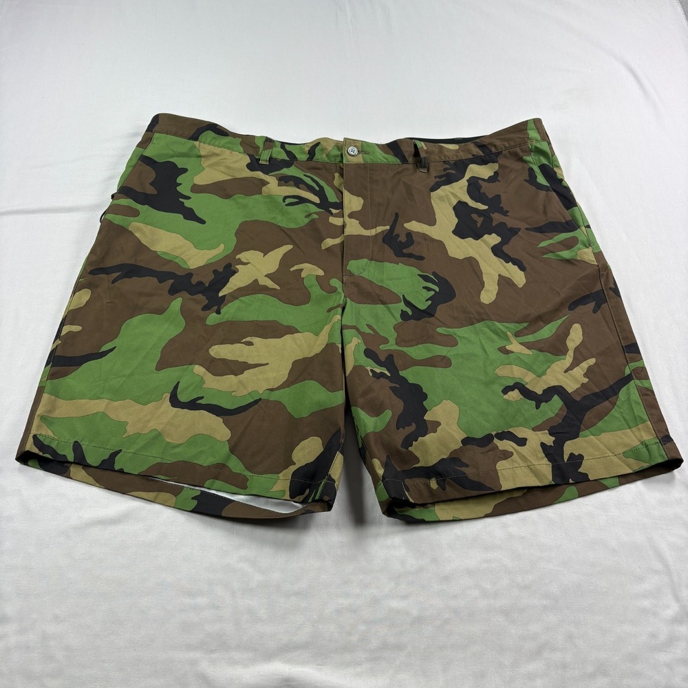 Polo Ralph Lauren Shorts Mens 46B Big Green Camo Performance Stretch Golf Tech